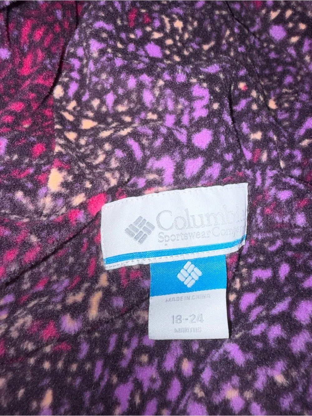 Columbia Purple Baby Snow Suit Size 18-24 Month